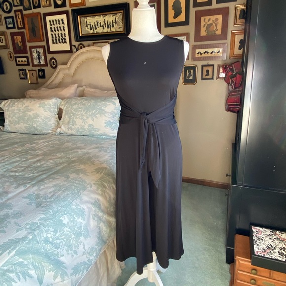 NWT Annalee + Hope Black Jersey Crop/Capri Jersey Jumpsuit - Picture 2 of 14